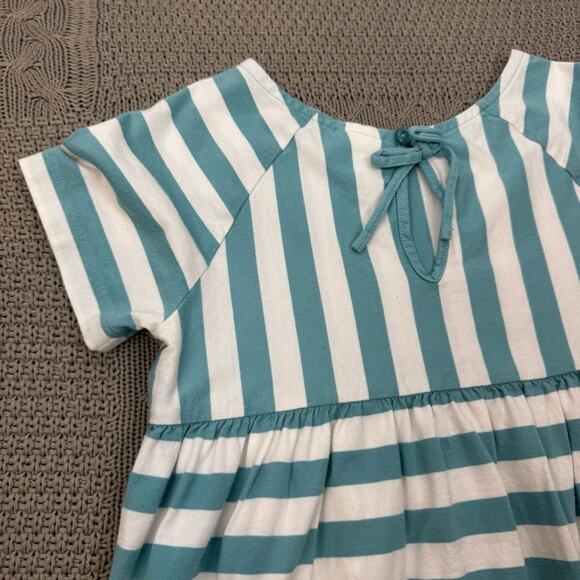 Hanna Andersson Striped Blue and White Kids Top ~ 140/10 - Picture 7 of 9